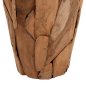 Preview: DEKORATIVE VASE ZENIA RECYCELTE TEAKHOLZSTÜCKE IN NATÜRLICHER FARBE Φ30x60Hcm