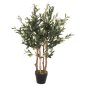 Preview: DEKORATIVE SYNTHETISCHE PFLANZE OLIVENBAUM IM TOPF 96cm