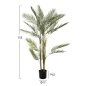 Preview: DEKORATIVE SYNTHETISCHE PFLANZE IM TOPF KWAI-BAUM Φ17x14,5-155Hcm