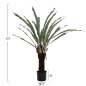 Preview: DEKORATIVE SYNTHETISCHE PFLANZE EINFACH (BLATT ODER FEDER) IM TOPF 137 cm