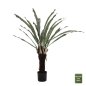 Preview: DEKORATIVE SYNTHETISCHE PFLANZE EINFACH (BLATT ODER FEDER) IM TOPF 137 cm