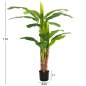 Preview: DEKORATIVE SYNTHETISCHE PFLANZE BANΑΝΑ-BAUM IM TOPF 150 cm
