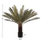 Preview: DECORATIVE SYNTHETIC PLANT SPIKE-LEAF PALM TREE IN POT 94 cm