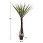Preview: DEKORATIVE SYNTHETISCHE PFLANZE SISALBAUM IM TOPF 200 cm