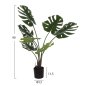 Preview: DEKORATIVE SYNTHETISCHE PFLANZE BANANENBAUM IM TOPF 90 cm