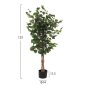 Preview: DEKORATIVE SYNTHETISCHE PFLANZE Banianbaum im Topf 125 cm