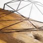 Preview: Wand Dekoration aus Holz mit Metallherz 58Χ58cm