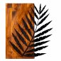 Preview: Wand Dekoration aus Holz mit Metallblatt 50Χ58cm