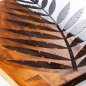 Preview: Wand Dekoration aus Holz mit Metallblatt 50Χ58cm
