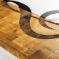 Preview: Wand Dekoration aus Holz mit Metallschlüssel 39X58cm