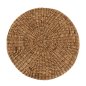 Preview: HOCKER-POUF ARONI AUS HYDROHYACINTH IN NATÜRLICHER FARBE Φ62x32Hcm