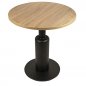 Preview: Tischuntergestell "Duco" aus schwarzem Stahl 70x40x71 cm