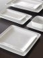 Preview: Flacher Quadratischer Teller "Lukanda Edge" 21x21cm 6 Set