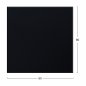 Preview: TISCHPLATTE 190 WERZALIT IN SCHWARZ 80X80 cm