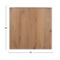 Preview: TABLETOP 4680 SQUARE WERZALIT IN NATURAL WOOD COLOR 60X60cm