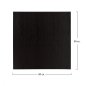 Preview: MDF 32 mm Tischplatten günstig kaufen | Tischplatte "Schwarz" 80x80 cm WW8439.02