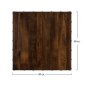 Preview: Melamin 32 mm Tischplatten mit Bronze Applikationen günstig kaufen | Tischplatte in "Wallnuss" 80x80 cm