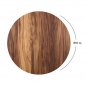 Preview: HPL Tischplatte Ø 60x1,5 Holzoptik