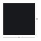 Preview: HPL- Tischplatte in Schwarz 69x69 cm, dicke 12mm