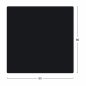 Preview: HPL TISCHPLATTE IN SCHWARZ 80x80cm DICKE 12mm