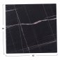 Preview: Tischplatte Schwarzer Marmor WERZALIT 80x80 Stärke  35 mm