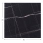 Preview: Tischplatte Schwarzer Marmor Werzalit 70X70 35 mm Stärke