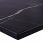 Preview: Tischplatte Schwarzer Marmor Werzalit 70X70 35 mm Stärke