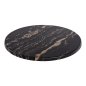 Preview: TABLETOP ROUND 5787 WERZALIT Φ60 BLACK GOLD MARBLE