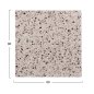Preview: TABLETOP SQUARE WERZALIT 80X80cm TERRAZZO 5766