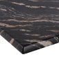 Preview: TABLETOP SQUARE 5787 WERZALIT 80X80cm BLACK GOLD MARBLE