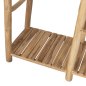 Preview: EINGANGSREGAL BALEN TEAKHOLZ IN NATÜRLICHER FARBE 120x50x180Hcm