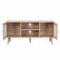Preview: TV Möbel "Colm" im Rattan Design 120x39x56,5 cm