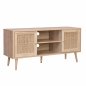 Preview: TV Möbel "Colm" im Rattan Design 120x39x56,5 cm