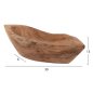 Preview: TISCHDEKO-SCHALE AUS TEAKHOLZ 30x6x13Hcm