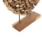 Preview: TABLE DECORATION SHINZO HEART SHAPE TEAK BRANCH WOOD IN NATURAL COLOR 57x5x56Hcm