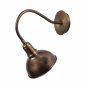 Preview: Wandlampe Metall Vintage Bronze mit Hut 16X16 cm
