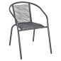 Preview: ΠΟΛΥΘΡΟΝΑ ΜΕΤΑΛΛΟ ΓΚΡΙ-ΣΥΝΘ. RATTAN ΓΚΡΙ 54x61x75Υεκ.