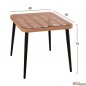 Preview: Esstisch-Set 3 Stk. mit Allegra Wicker in Beige - Schwarz | Outdoormöbel