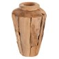 Preview: DEKORATIVE VASE ZENIA RECYCELTE TEAKHOLZSTÜCKE IN NATÜRLICHER FARBE Φ20x40Hcm