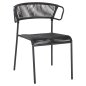 Preview: ΚΑΡΕΚΛΑ ΜΕΤΑΛΛO KAI ΣΥΝΘΕΤΙΚΟ RATTAN ΣΕ ΜΑΥΡΟ 54x62x80Υεκ