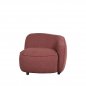 Preview: Right armchair "Livo" in red boucle