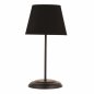 Preview: TISCHLEUCHTE METALLIC SCHWARZ 25x50 cm