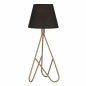 Preview: TISCHLAMPE METALLIC GOLD SCHWARZ 24x60 cm