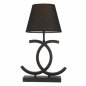 Preview: TISCHLEUCHTE METALLIC SCHWARZ 27x45 cm