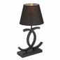 Preview: TISCHLEUCHTE METALLIC SCHWARZ 27x45 cm