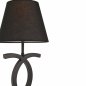 Preview: TISCHLEUCHTE METALLIC SCHWARZ 27x45 cm