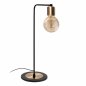 Preview: Tischlampe Metall Bronze Schwarz 17x17x52 cm