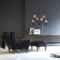 Preview: Hanging Lamp 6 lights metal black 61Χ61Χ146 cm