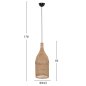 Preview: CEILING PENDANT LAMP NATURAL RATTAN IN NATURAL COLOR Φ34,5x178Hcm