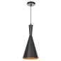 Preview: CEILING PENDANT LAMP BLACK METAL CAP Φ18x130 cm